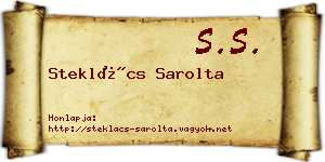 Steklács Sarolta névjegykártya
