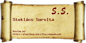 Steklács Sarolta névjegykártya